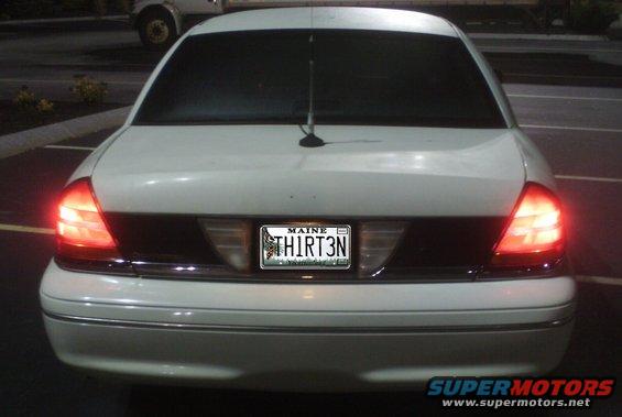 new tail lights at night, tint disappears  no restricted visibility  