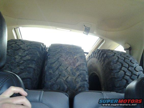 Got the tires for 300 bucks, 35x12.50R15 Bf Goodrich MTs. Also, got a tailgate shell for 150. Craigslist rocks!
