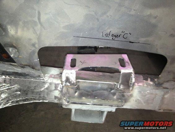 Mustang II upper control arm mount proper anti-dive angle, level side to side