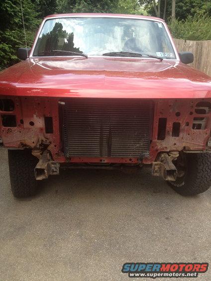 radiator support nearly falling out