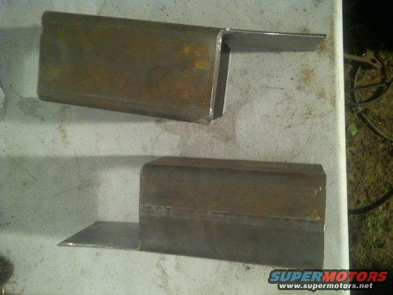 Front hangers ready to weld to the crossmember