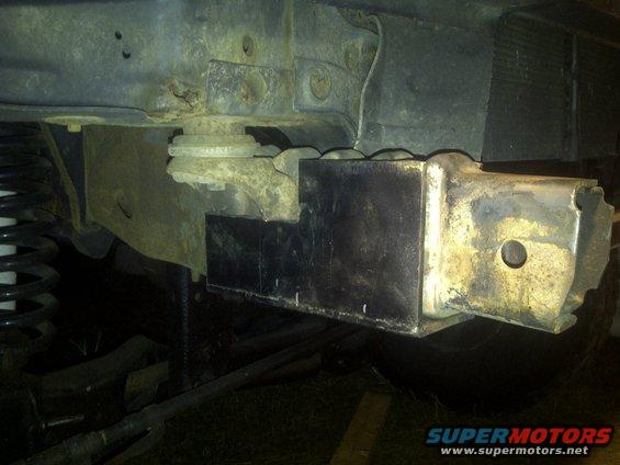 I ended up having to cut 3" off of the back of my crossmember due to my mistake of welding in the 2x4 too far foward