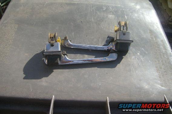 Outside door handles, $5 each