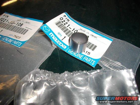 Mazda genuine parts pin with part number 0221-10-108