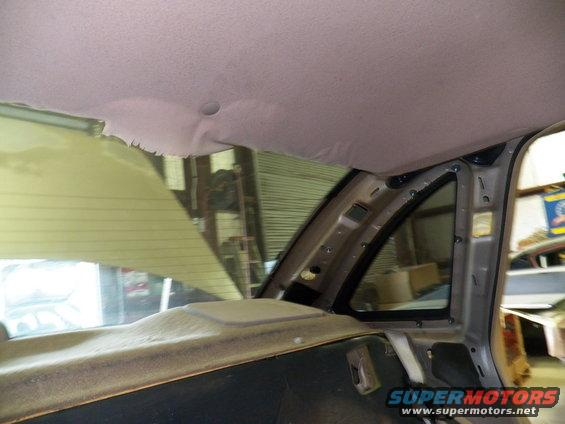 About to remove the quarter windows.
