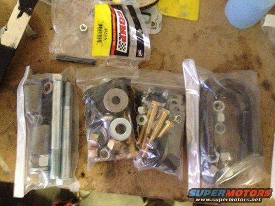 TCI hardware kit for '65 mustang triangulated 4 link