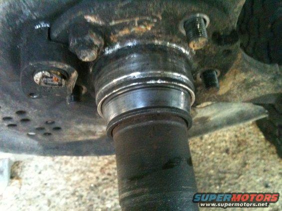 This is the bearing that I cant get off the spindle and I have tried almost everything I can think of and still cant get a puller big enough