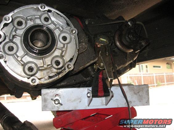 A transmission jack is a HUGE HUGE plus in this project.  I don't recommend doing it without one.  Lowering the transmission and transfer case is one thing, but putting them back up, getting them lined up, and bolting them in place is not something I'd want to do while lifting them with my own strength.

This one was $75 at harbor freight and saved me a massive amount of heartache.

Granted, it caused me a lot of headache because those corners on it were all sharp, and I cut my head open on it to the point I almost needed stitches.  I know it's only $75, but they could have taken the extra time to round the corners...