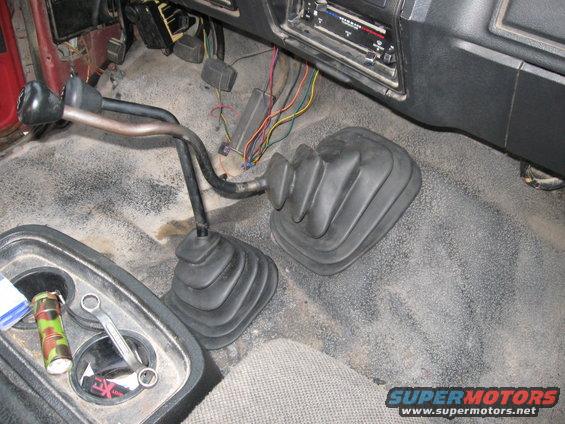 Simple Green household cleaner worked wonders to clean up the shifter boots.  They were covered in cigarette grime from the old truck and now they look new.