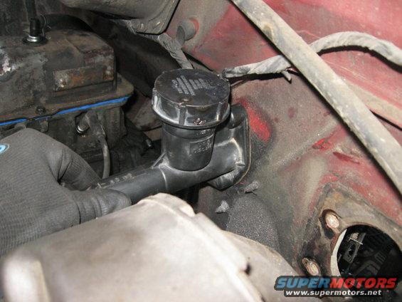 Ahhh.....   Master cylinder is in.