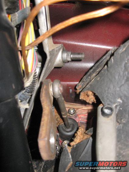 img_4278.jpg The splined end of the clutch rod.

After I tried it this way, the rod twisted the splines out of the clutch arm.  I couldn't track down another arm, so I had to go to the junk yard and pulled the whole rod/arm assembly out in one piece and left them bolted together.  Worked much better.