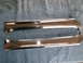 1971 Ford Ranchero - These two polished chrome trim pieces appear to be for a vehicle's exterior.