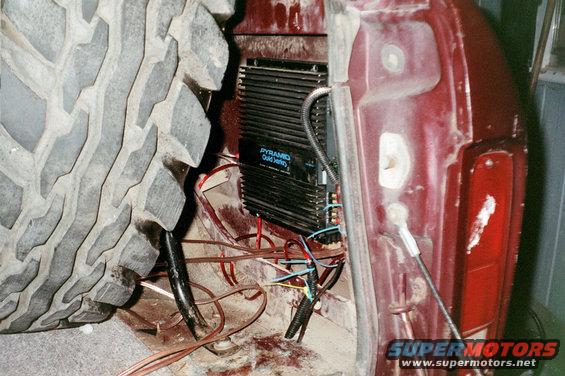 nicely hidden behind the spare