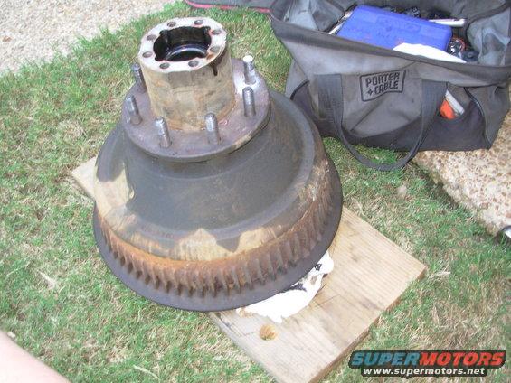 Yeah, it's big, but it's not as heavy as it looks.  This is the first hub I've ever seen whose OUTER bearing is installed from the INside.