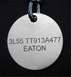 2008 Ford Crown Victoria - A metal tag with engraved identification numbers and the name EATON is shown.
