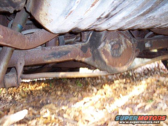 1970 Chevrolet Chevelle rear axle and exhaust system