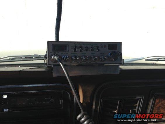 CB radio on dashboard of 1979 Ford Bronco