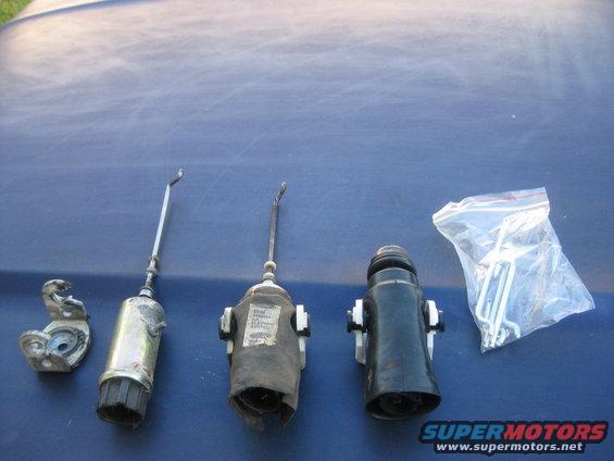 Old and new lock actuator.