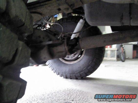 1993 Ford F-150 rear axle and suspension components visible from below