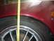 1993 Mazda MX-3 - left front Koni inserts, OEM struts and H&R Springs on 17 inch rims