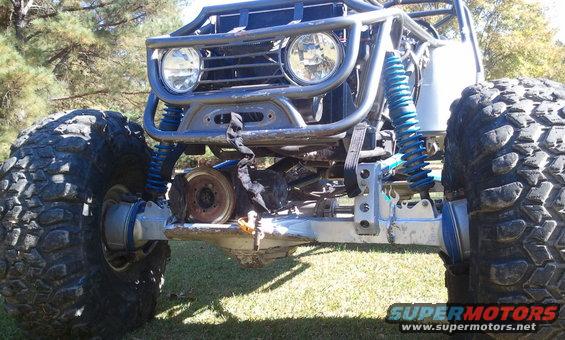 The winch hawse is missing b/c it is getting welded back together.   It had a crack in it. 