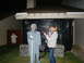 1989 Ford Bronco - Halloween decorations include a zombie figure, tombstones, and a ghost on a fence.