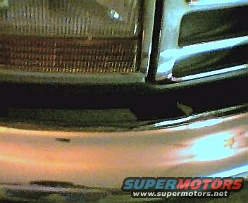 The gap after spacing the bumper out 3 in for the tires.