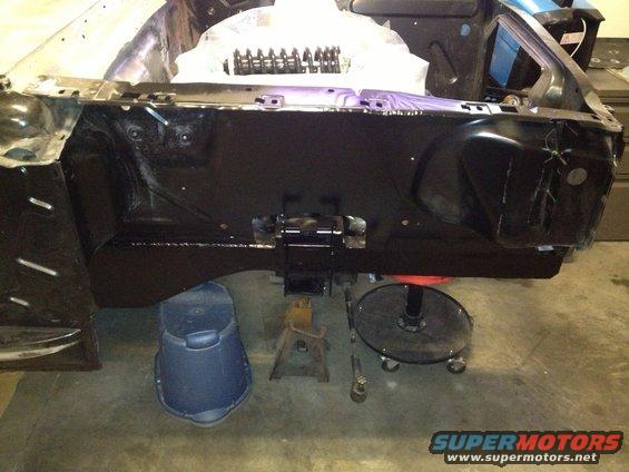 65 Mustang PS inner fender/frame rail/suspension mounts painted 