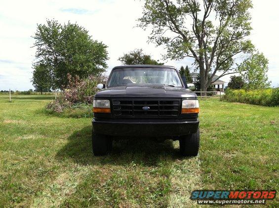 Black 1992 Ford Bronco front view