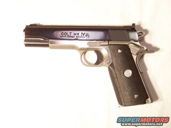 Colt MK IV Series 80 pistol with black grips