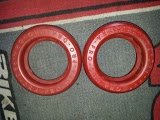 Two red rubber O-rings with 'PRO-O-PRO' text