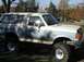 1988 Ford Bronco - This 1988 Ford Bronco is equipped with large off-road tires and a lifted suspension.