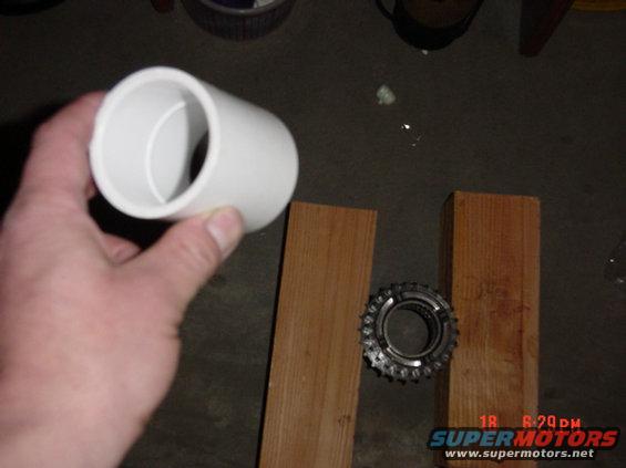 This PVC pipe is the perfect diameter to do the job