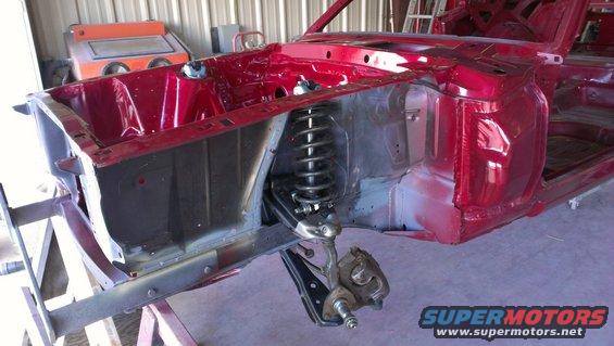 this sill later get painted black, then misted with red.