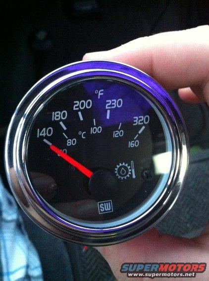 img_0406.jpg Stewart Warner Transmission Temperature Gauge.

*Update: Not putting this in. Decided I HATE the look of the chrome. Ordering a Sunpro all black one as well as the matching mechanical vacuum gauge.
