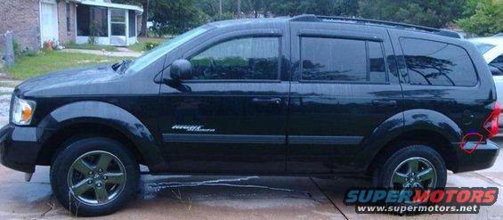 Black 2007 Dodge Durango side view