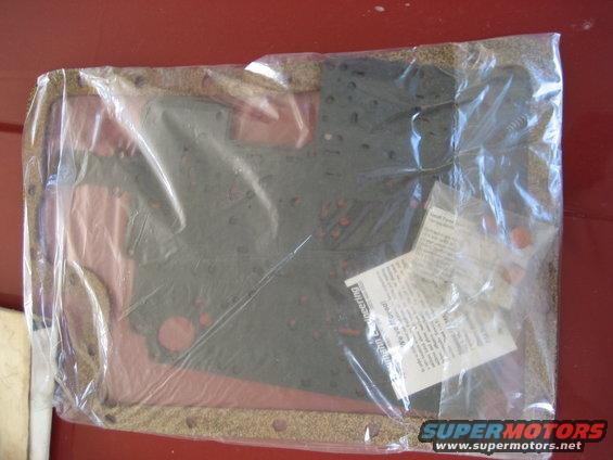 Transmission pan gasket kit in plastic packaging with instructions