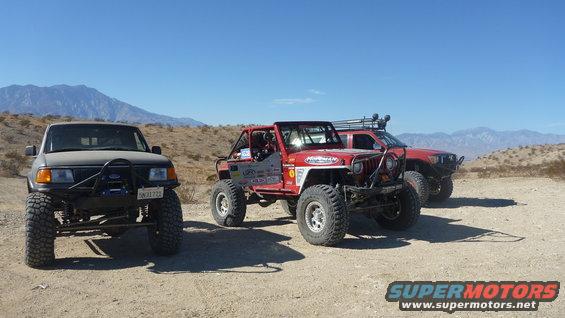 Gray 1997 Ford Ranger front view with off-road modifications and winch