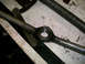 1992 Ford Bronco - detail of the nut and bar stock twisty thing for compressing the spring to allow snap ring removal.