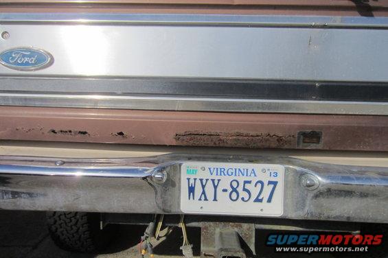 Tailgate rust