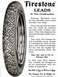 1909 Ford Model T - Advertisement for Firestone Non-Skid tires, highlighting their tire construction.