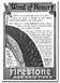 1909 Ford Model T - This vintage advertisement highlights the quality and features of Firestone Non-Skip Tires.