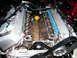 2004 Ford Crown Victoria - Close-up view of an engine's intake manifold during a repair or rebuild.