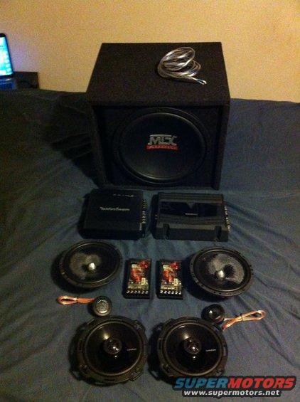 Full system minus the head unit.