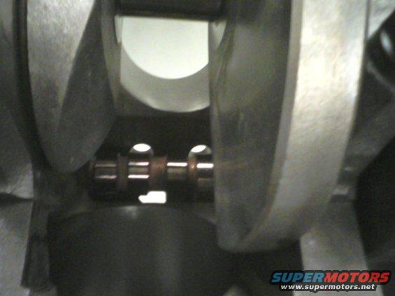 Crankshaft with bearing journals visible