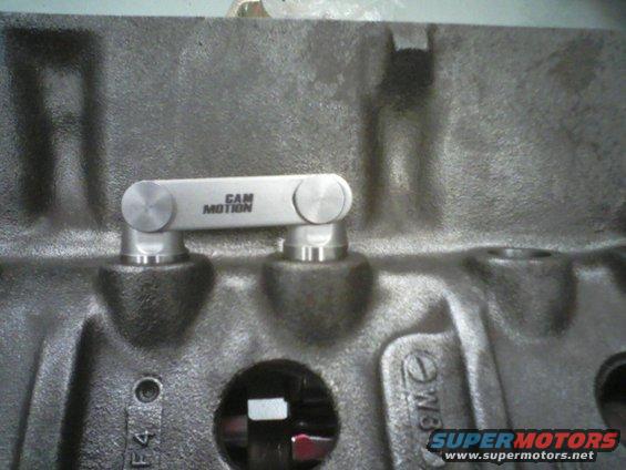 Engine block with two Cam Motion lifters installed