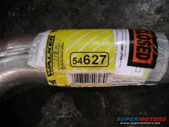Walker Ultra catalytic converter with part number 54627 and barcode