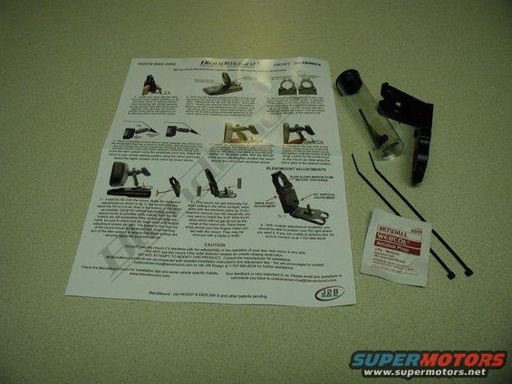 Radar detector mount instructions, parts, and alcohol prep wipe