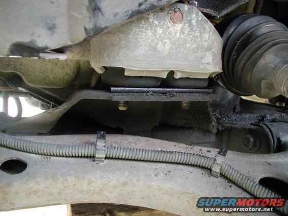 Engine mount with added spacer