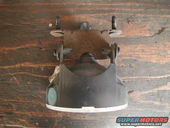 Fog light assembly with mounting bracket and two screws